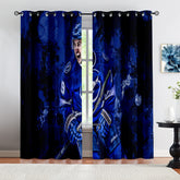 Tampa Bay Lightning Hockey League Blackout Curtains Drapes For Window Treatment Set